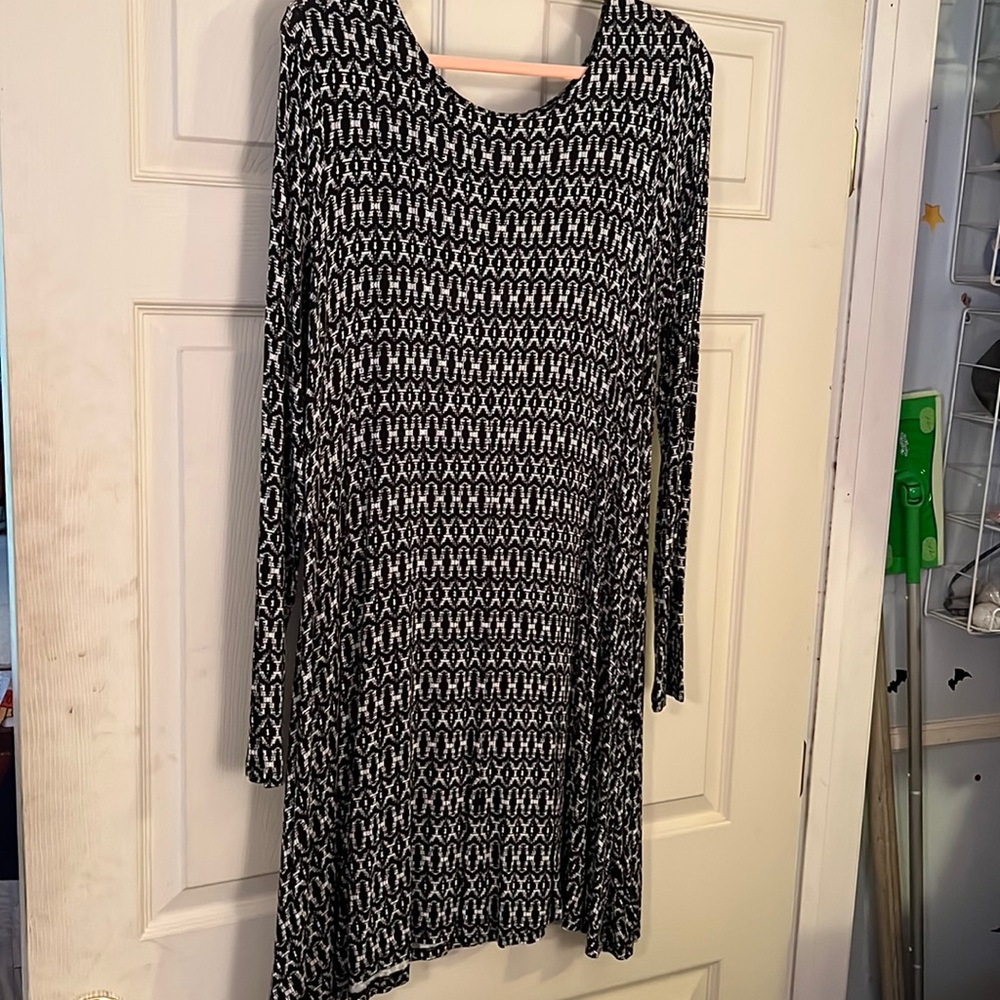 Black and White Shirt Dress